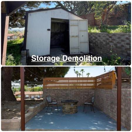 Storage Demolition — before and after in San Diego County